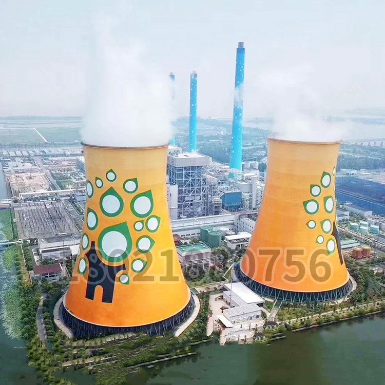 大型電廠（chǎng）煙囪涼水（shuǐ）塔維（wéi）修加固美化設計裝飾（shì）繪畫（huà）施工